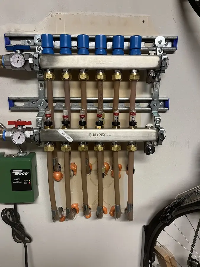 Plumber performing Leak Detection at a residential property in Little Falls